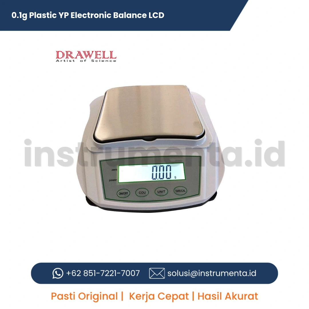 Distributor Resmi 0.1g Plastic YP Electronic Balance LCD Ready Stock